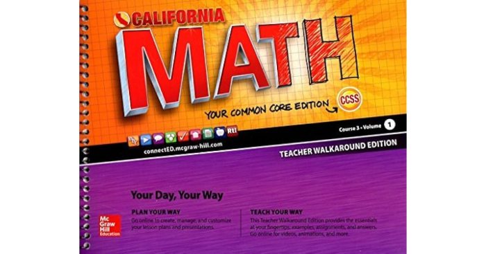 California math course 3 volume 2