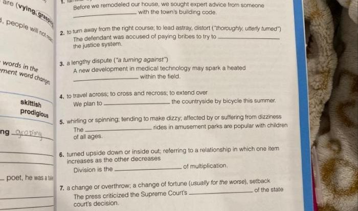 Chapter 6 review/test answer key