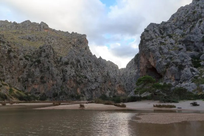 Calobra canyon torrent pareis summertime