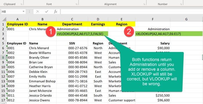 Array arguments to xlookup are of different size