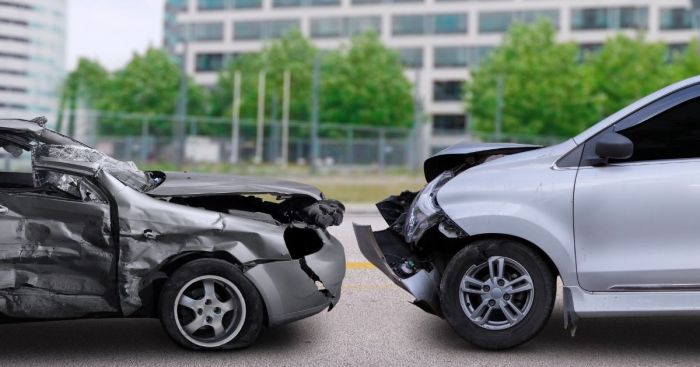 What is the most common collision between cars and motorcycles